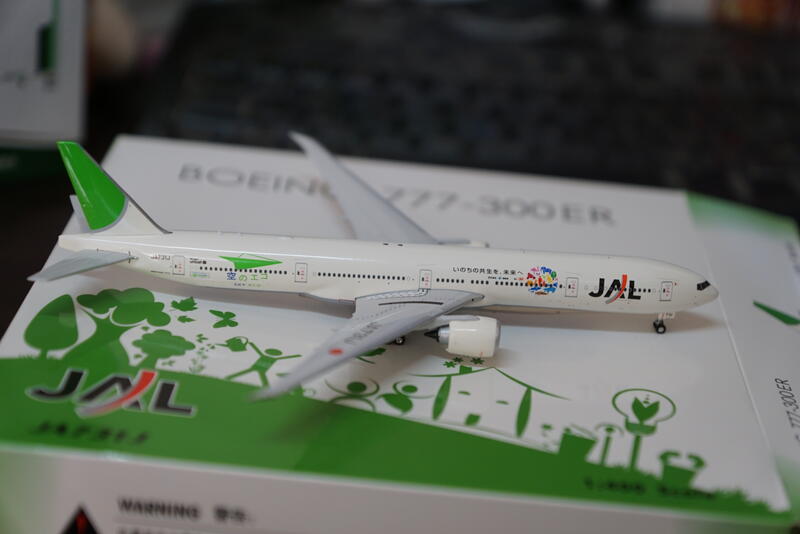 1:400 JAL 日本航空777-346ER 2003 天空生態彩繪JA731J Phoenix製作