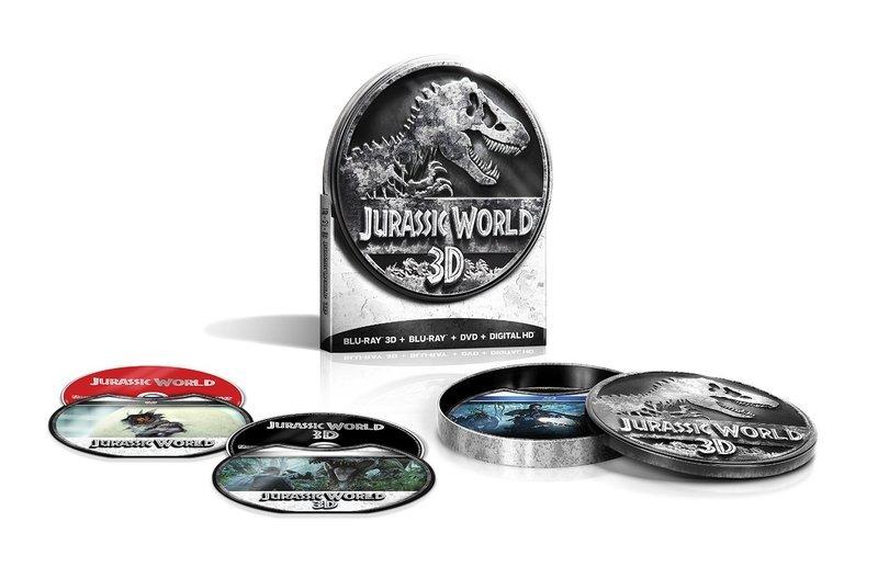 侏儸紀世界 Jurassic World 美國3D限量版包裝 藍光DVD 3片