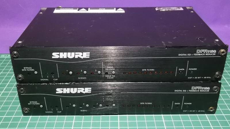 美國製SHURE DFR11EQ Digital EQ 數位式等化器+回授抑制器兩台一標