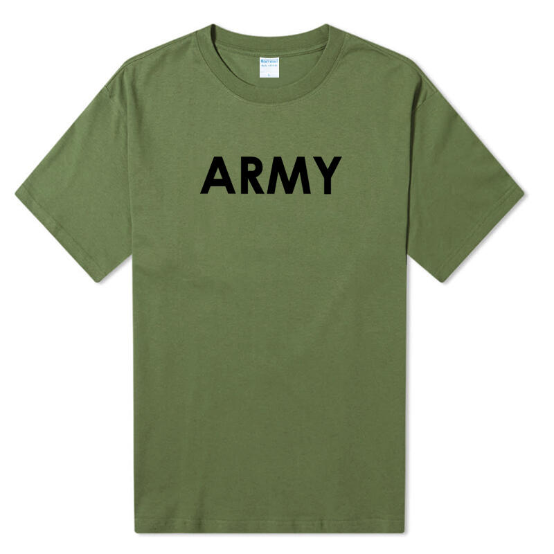 ARMY Logo 陸軍 短袖T恤 軍綠色 歐美潮牌百搭街頭時尚潮流文字印花潮T