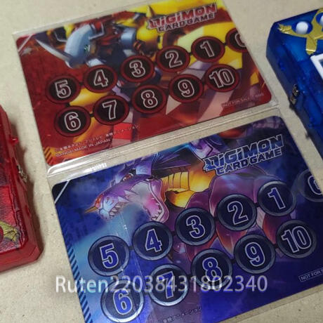 現貨 數碼寶貝 官方特製 刻度記憶卡 一組2張 戰鬥暴龍獸 鋼鐵加魯魯 TCG 集換式 卡片 紙牌 遊戲