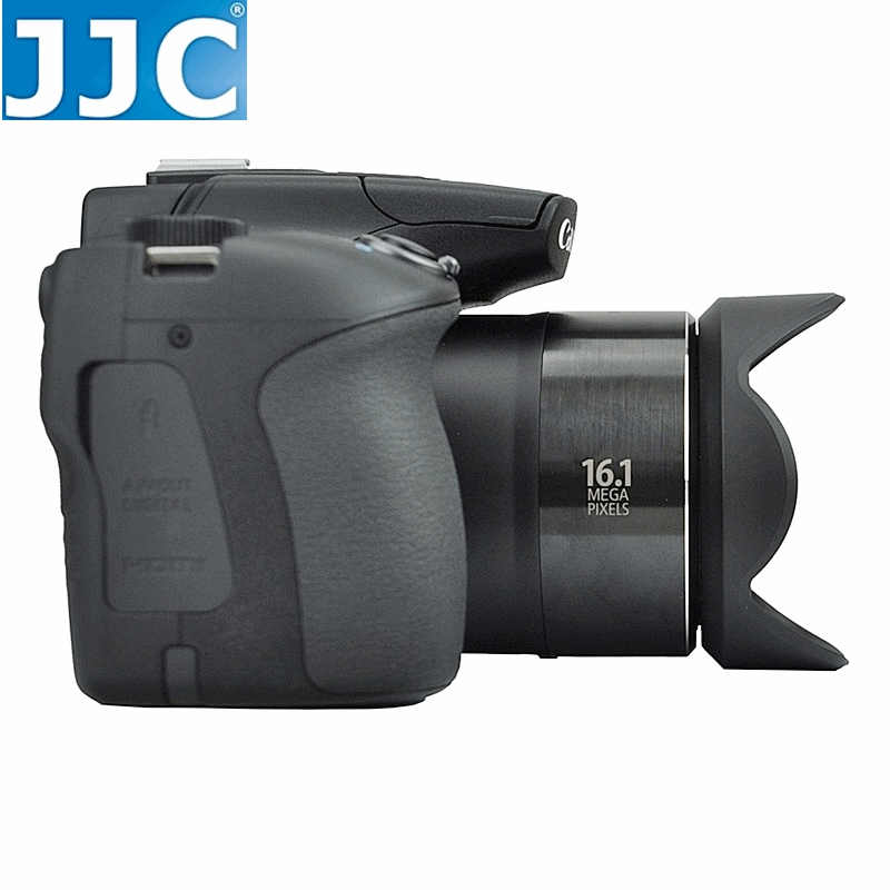 又敗家JJC副廠Canon遮光罩LH-DC90太陽罩SX70 SX0 HS可反裝同Canon原廠遮光罩LH-JDC90