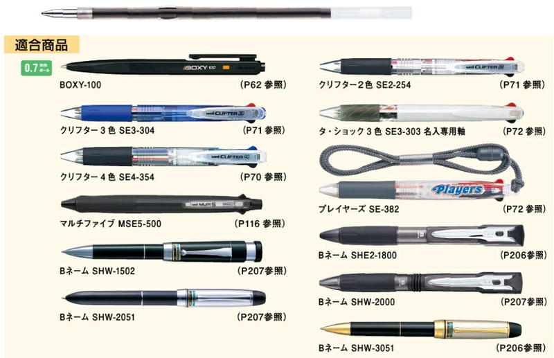 三菱 uni  油性筆芯 S-7S 系列