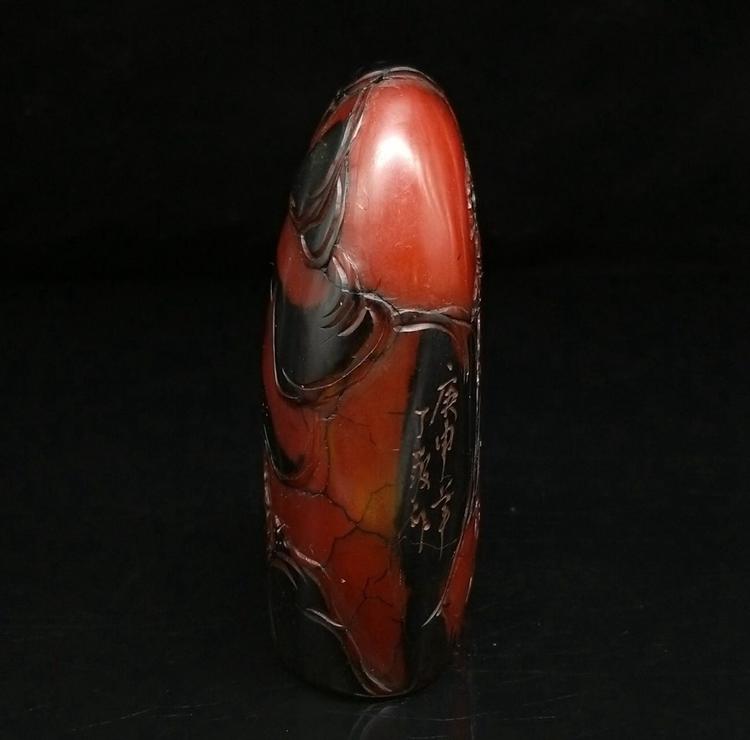 精品老壽山石紅田黃石擺件金石篆刻紅田黃烏鴉皮印章擺件做工精湛 精品老壽山石紅田黃石擺件金石篆刻紅田黃烏鴉皮印章擺件做工精湛