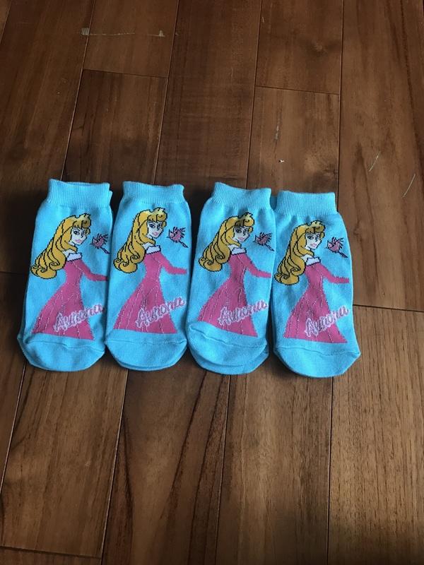 迪士尼奧羅拉Aurora 兒童短襪4雙入