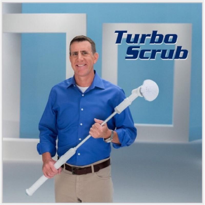 外銷歐美 Turbo scrub電動清潔刷 免彎腰多功能長柄家務清潔刷套裝 飓風旋轉地刷