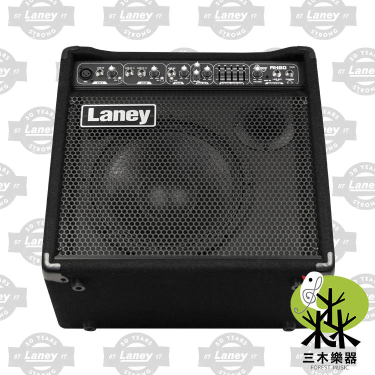 【三木樂器】公司貨 Laney AH80 多功能音箱 80W 鍵盤 音箱 人聲 吉他 電子鼓 街頭藝人 AudioHub