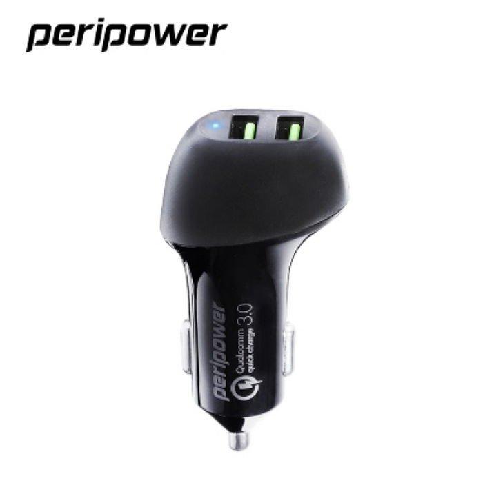 【★優洛帕-汽車用品★】PeriPower QC3.0快充 雙USB插座 點煙器電源插座擴充器車充 PS-U15