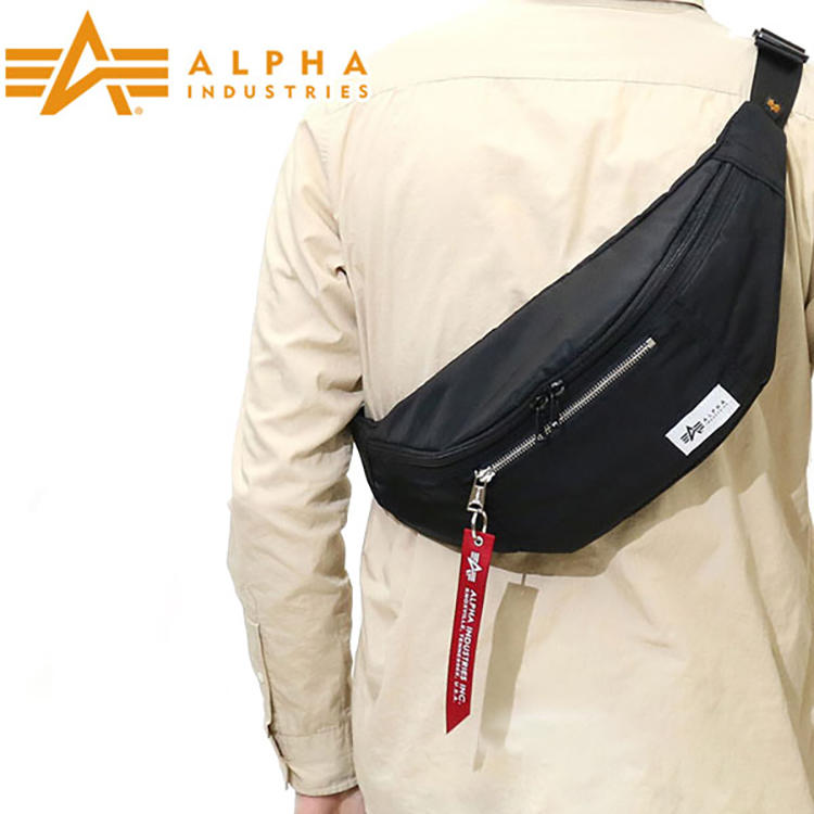AP-06【ALPHA Industries】日本 尼龍 防水 腰包 胸包 斜背包 男士 單肩包 側背包