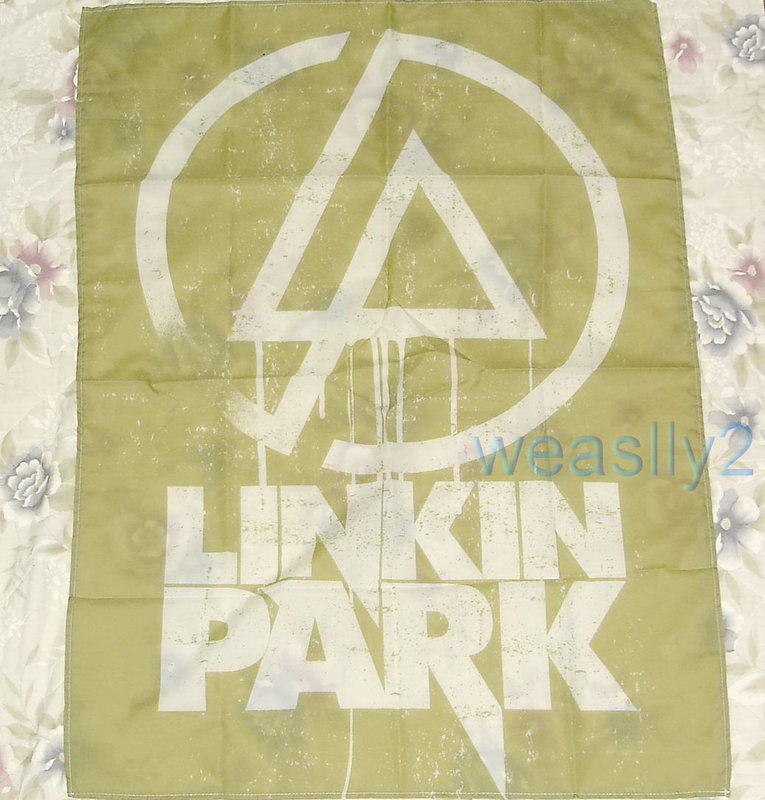 聯合公園Linkin Park-末日警鐘 毀滅•新生Minutes To Midnight【搖滾海報旗 (綠色)】查斯特