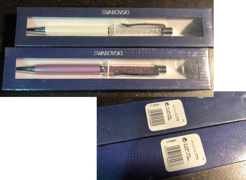 【全新-外盒膠模未拆】2支 施華洛世奇 SWAROVSKI 水晶筆 自用送禮兩相宜