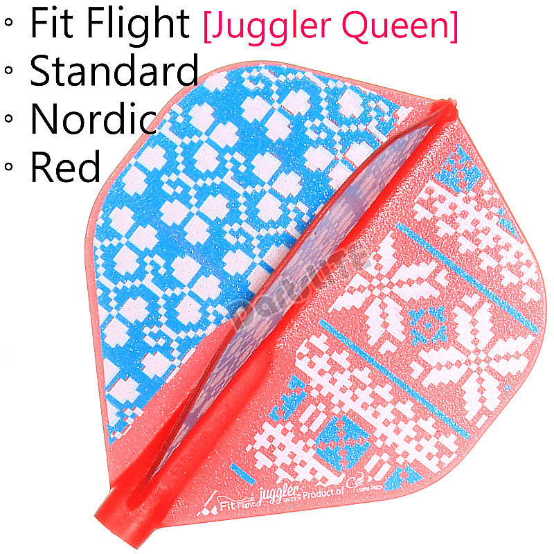 Fit鏢翼標準型Nordic紅，^@^D拉!Fit Flight Standard Juggler Queen Nordic Red硬版定型鏢翼