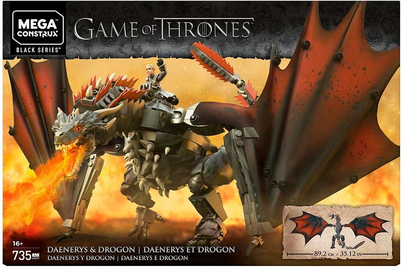 (預訂)Mega Construx─ 龍后與卓耿 Daenerys and Drogon 冰與火之歌 樂高相容 積木玩具