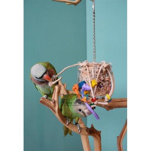 鸚鵡愛PALA* 瘋狂驚喜盒(小 ZOOMAX鳥玩具 最愛皮革 滿足啃咬慾望 DIY任意變換內容 滿足好奇心 推薦