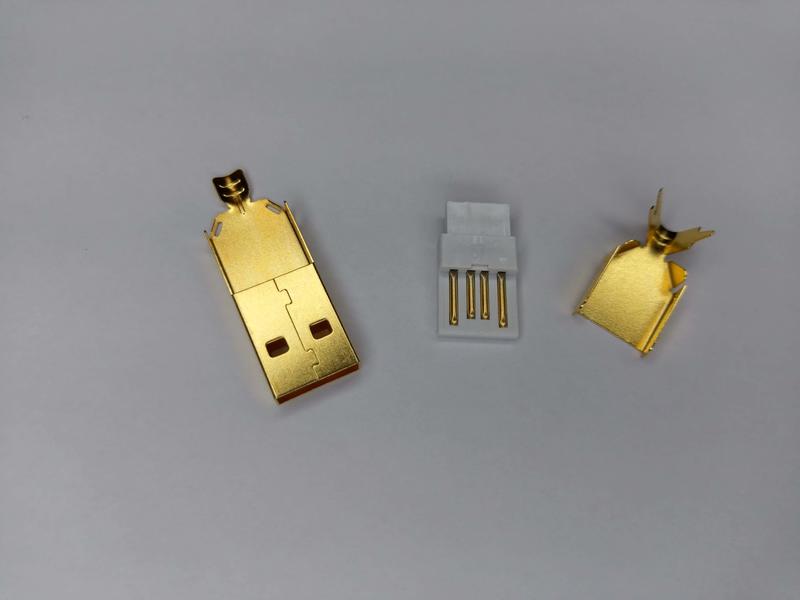 發燒USB插頭 A公 B公  5U鍍金頭  USB A USB B DAC 台灣製