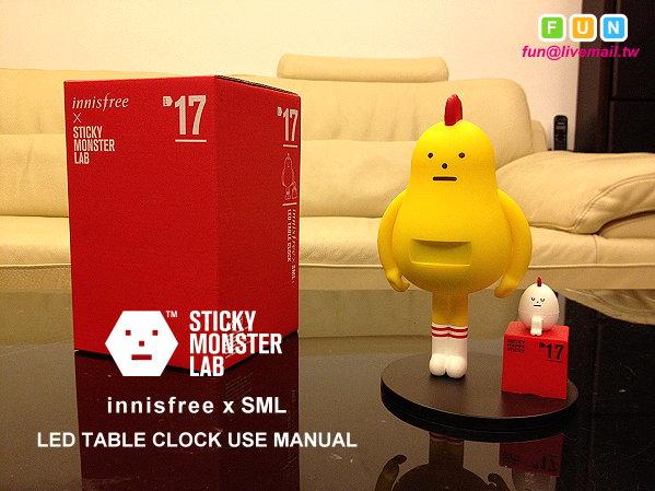 【FUN】<Sold Out! 售完!!> 紅色 Sticky Monster Lab (SML) 小雞 時鐘