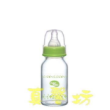★真心坊★nac nac 麗嬰房 新款-耐熱玻璃奶瓶 120ml 比一般玻璃奶瓶輕量