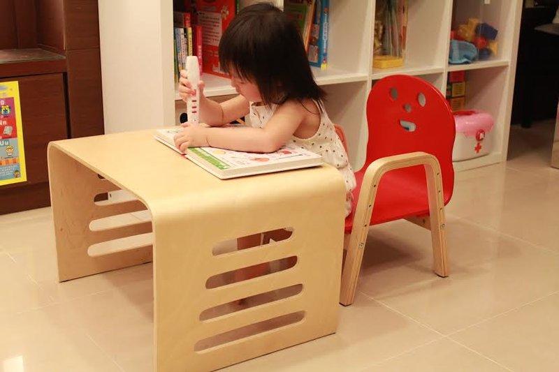 韓國 dholic木製兒童曲木桌 兒童專用學習桌 寫字桌*可搭配微笑椅