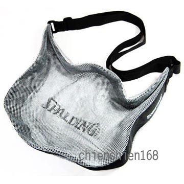 SPALDING斯伯丁袋類系列  單顆裝籃球網袋/SPB5321N69銀藍 單顆