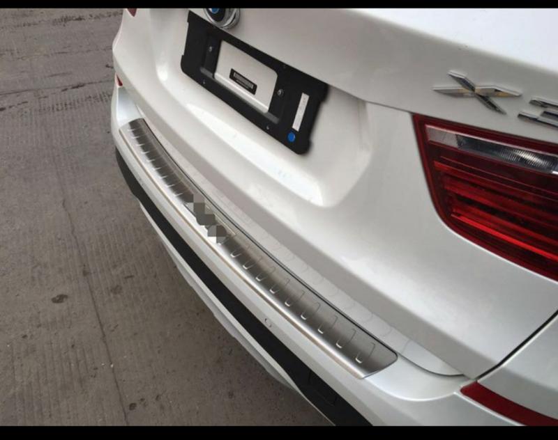 【頂級汽車精品】高品質 新款 BMW X3 專用 金屬 內置 後護板 內護板 防刮 外護板