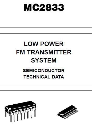 MC2833 SMD FM 發射機IC