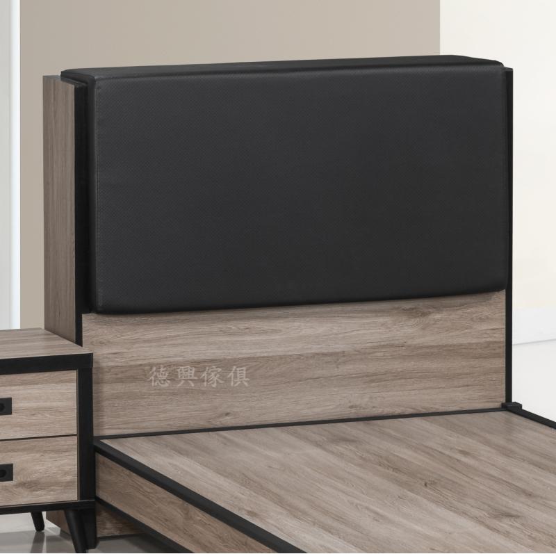 ✳德興傢俱✳ 摩菲灰橡工業風3.5尺單人床頭箱 床箱