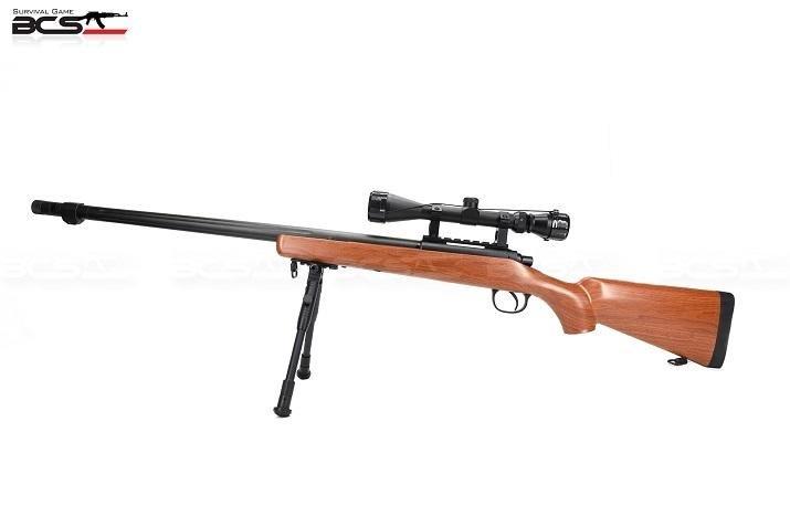 Funny GUN FS AL07S M170升級版 仿木紋色 手拉空氣狙擊槍 鋼製組鐵蹺蹺板-FSAL07S