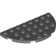 全新LEGO深灰半圓型薄板【22888】Plate Round Corner 4x8 Double(G4)6141856