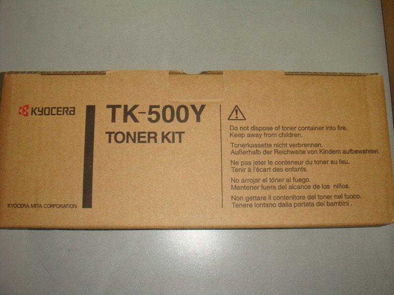 Kyocera TK-500Y 黃色原廠碳粉匣