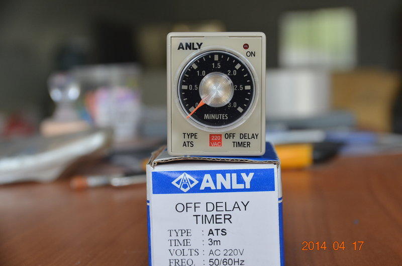 安良ANLY ATS 斷電延遲繼電器  斷電延遲計時器  off delay timer  220V / 24VDC .