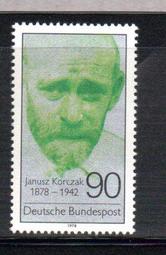 【流動郵幣世界】德國1978年作家 雅努什·科扎克誕辰100週年郵票