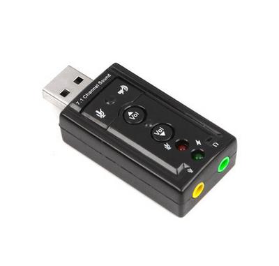  	 [分兩款] 7.1聲道 USB 2.0 外接式 3D電腦音效卡/音效卡/聲卡 (隨插即用)