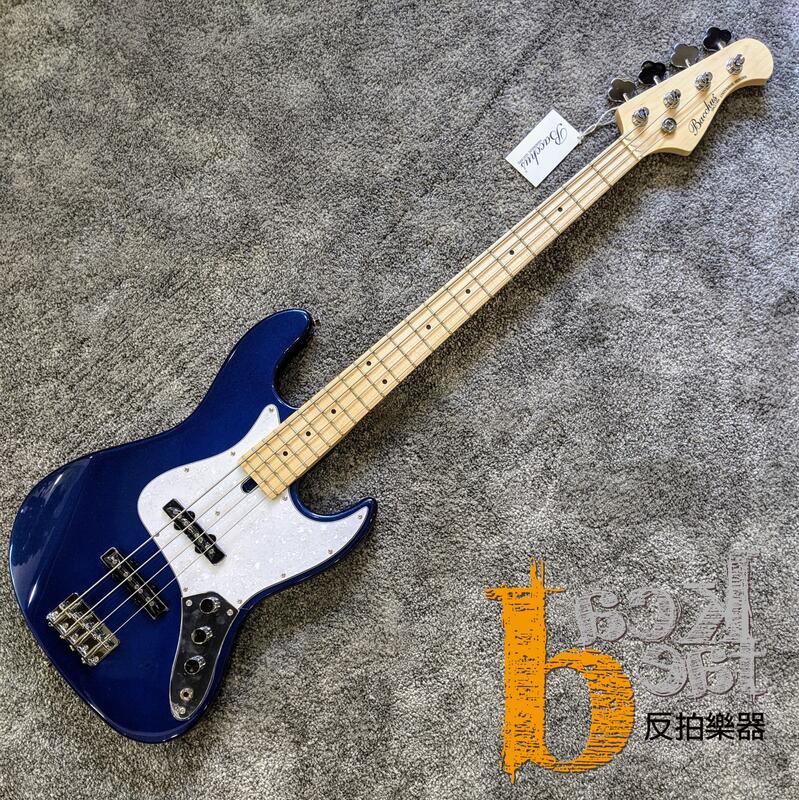 反拍樂器】Bacchus Bass WJB-360R DLPB 貝斯湖水藍楓木指板入門最佳