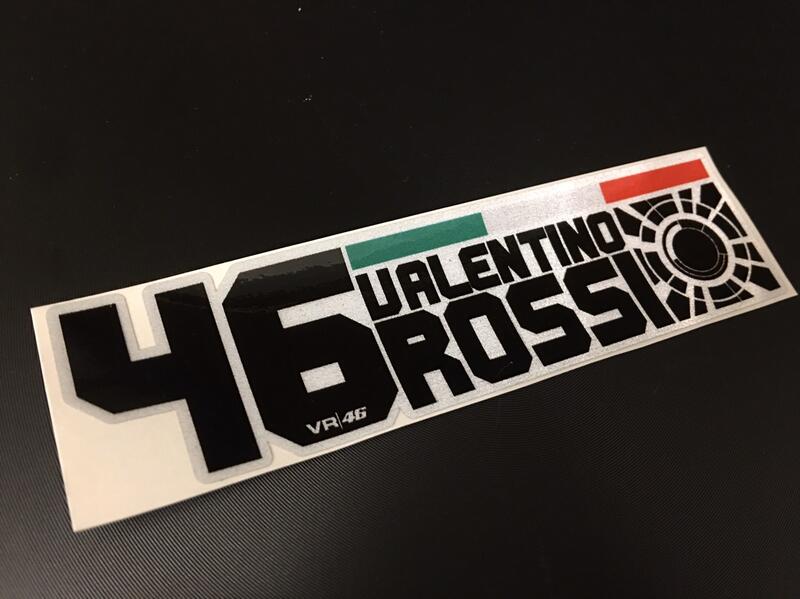 [Formula GP] MotoGP VR46 Rossi 義大利國旗 日月 元素款 個性 高質感 反光防水 車貼貼紙