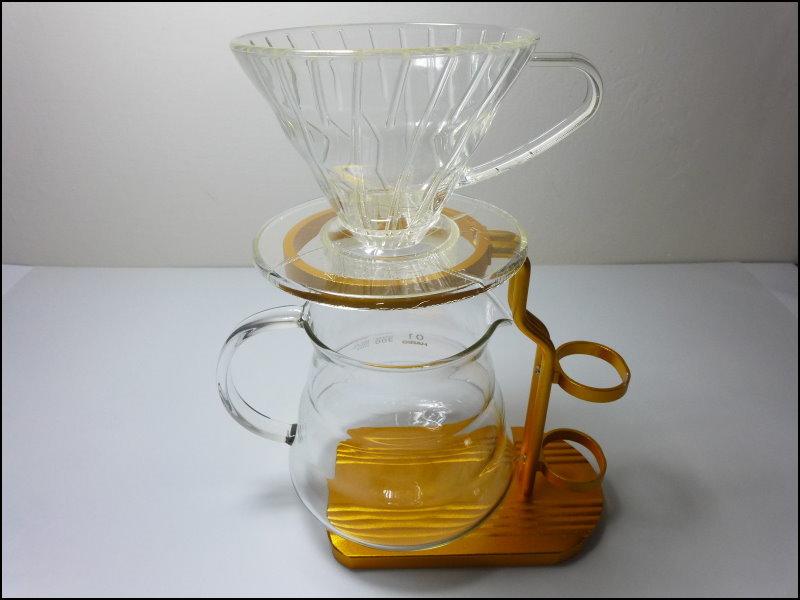 [ 埔21烘焙咖啡 ] M04 鋁合金手沖架 (金色款 ) 咖啡手沖支架 咖啡簡易支架 易沖架