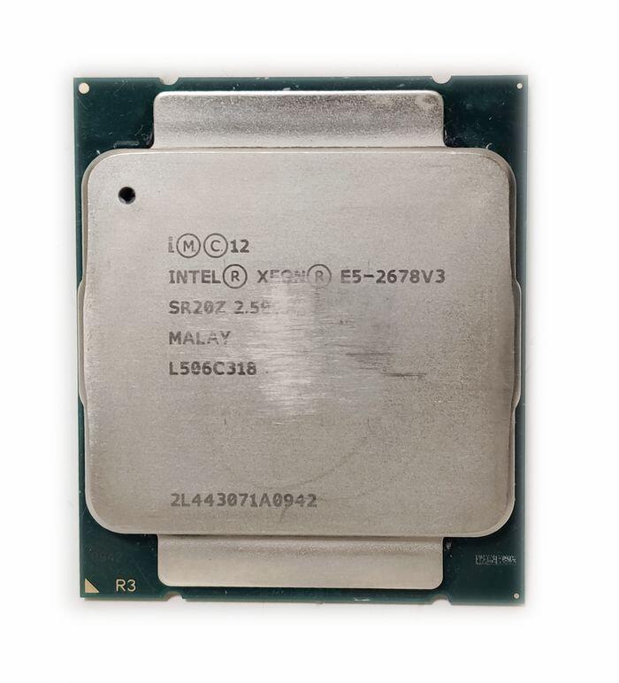 Intel Xeon E5-2678 V3 2011-3腳位 CPU (12C24T/適用X99主板)