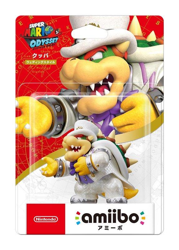 Switch用NS 近距離無線連線NFC連動人偶玩具amiibo 庫巴婚紗系列超級瑪