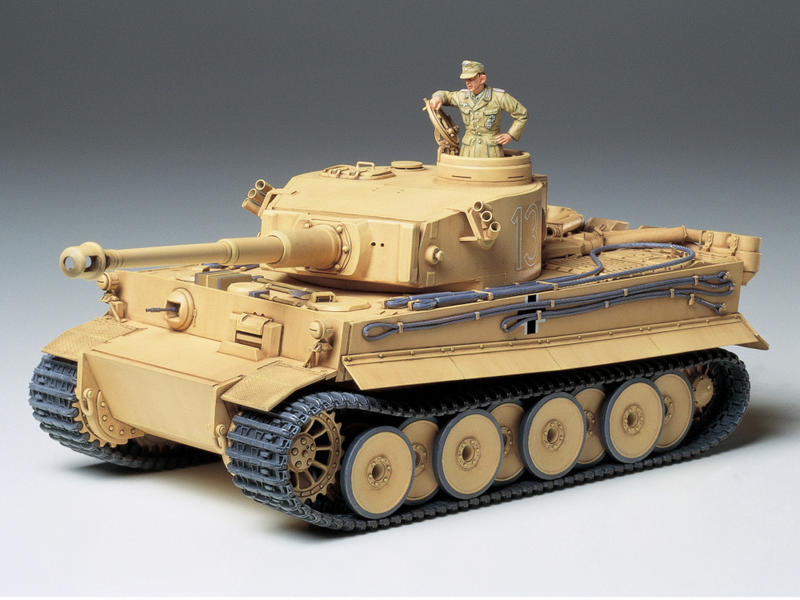 HMM 榔頭模型 TAMIYA 1/35 德軍 虎式I型重戰車 極初期生產型 1個人形士兵 限定版$1340~35227