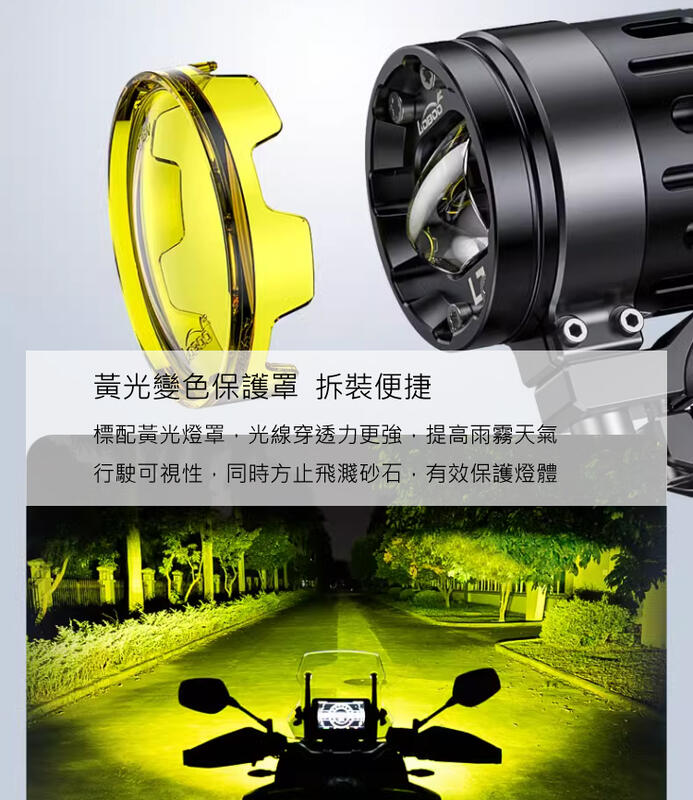 【普龍貢-實體店面】LOBOO L7 蘿蔔 摩托車射燈 遠近光一體 LED 遠近燈切換 小魚眼水平切線 聚光 霧燈外掛式