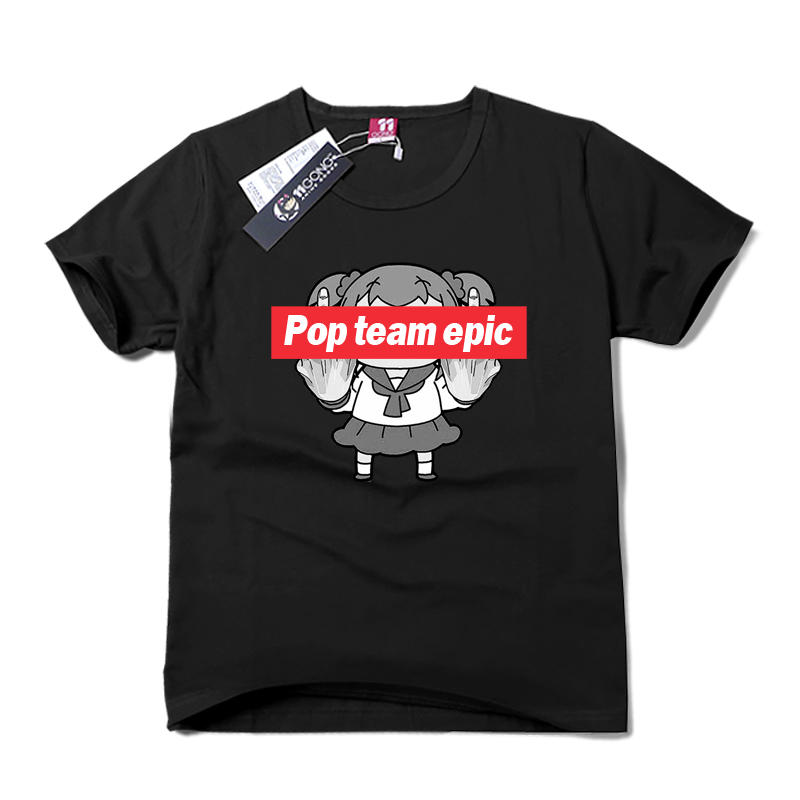 (現貨出清)POP TEAM EPIC pop子和pipi美的日常 T恤 棉+彈力纖維 同人