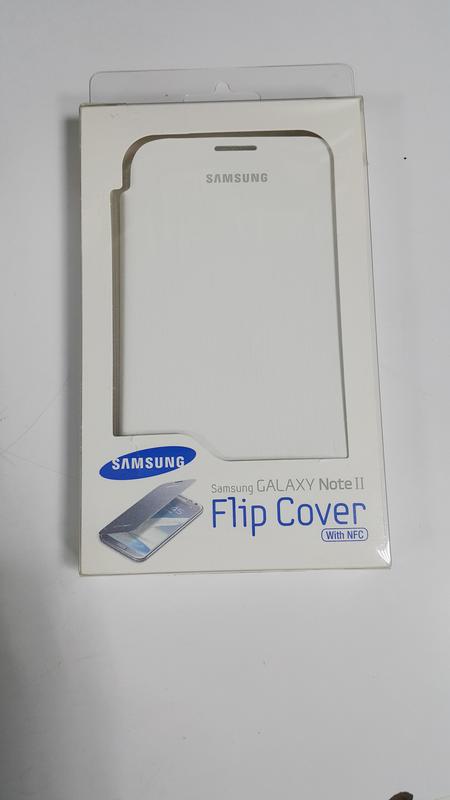 《SAMSUNG》N7100 Galaxy Note2 原廠皮套側翻皮套 具NFC功能 公司貨 白
