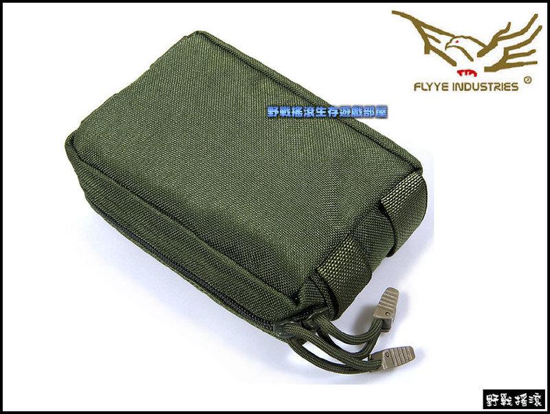 【野戰搖滾-生存遊戲】Flyye Molle 迷你橫式雜物包【OD 軍綠色】 迷你雜物包配件包工具包手機腰包小型雜物包