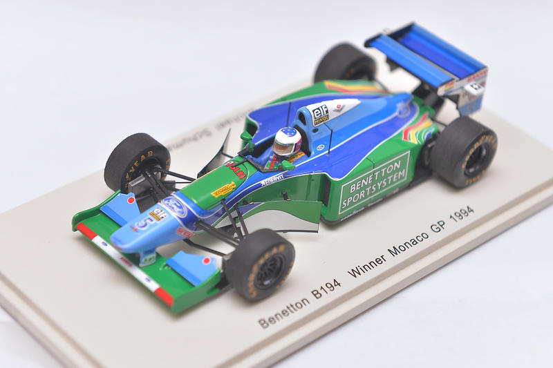 絕版出清 SPARK 1/43 班尼頓 F1 B194 舒馬克 Schumacher 1994 摩納哥冠軍車