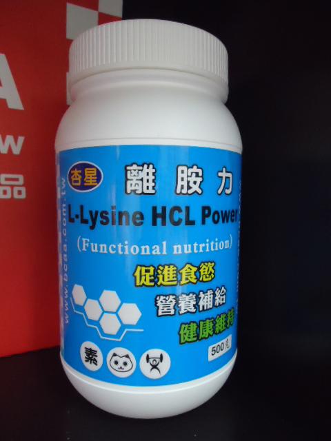 杏星 一般微粒型 500克 離胺力 離氨酸 LYSINE HCL 微粒 離胺酸 賴胺酸  機能性 運動生技 貓咪酸 素食