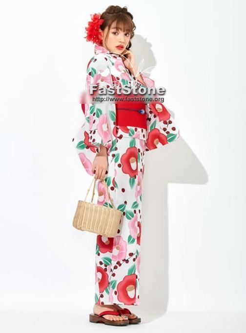 GRL日本和服浴衣套裝全棉古典椿| 露天市集| 全台最大的網路購物市集