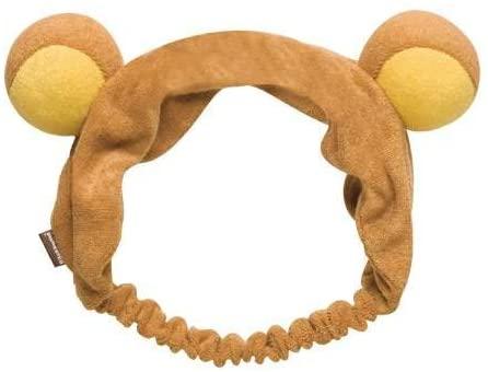 日本正版SAN-X懶懶熊或懶熊妹耳朵造型毛巾布洗臉髮帶