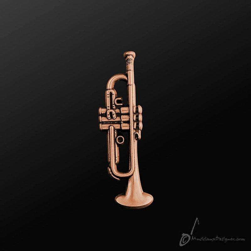 別針 MD品牌  全新 小喇叭 小號 Trumpet 古銅色 香港進口 精品 禮物 D11 胸針 設計款 