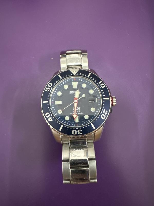 SEIKO  PADI鋼帶錶 潛水錶 運動錶 光動能