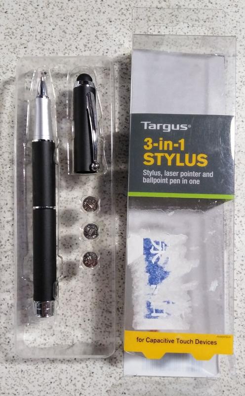 (NEW) Targus 3 in 1 STYLUS 觸控筆 雷射筆 (贈品轉售) 