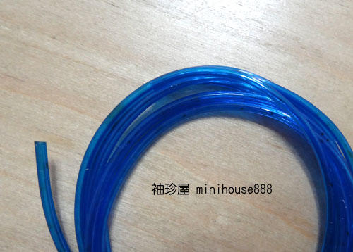 【袖珍屋】藍色透明膠管(直徑1mm 長度15cm)(E0333A0096)